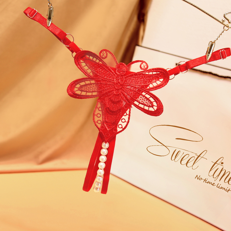 [LT-0510077-R] Dragonfly Crotchless G-string 2267 (rojo)
