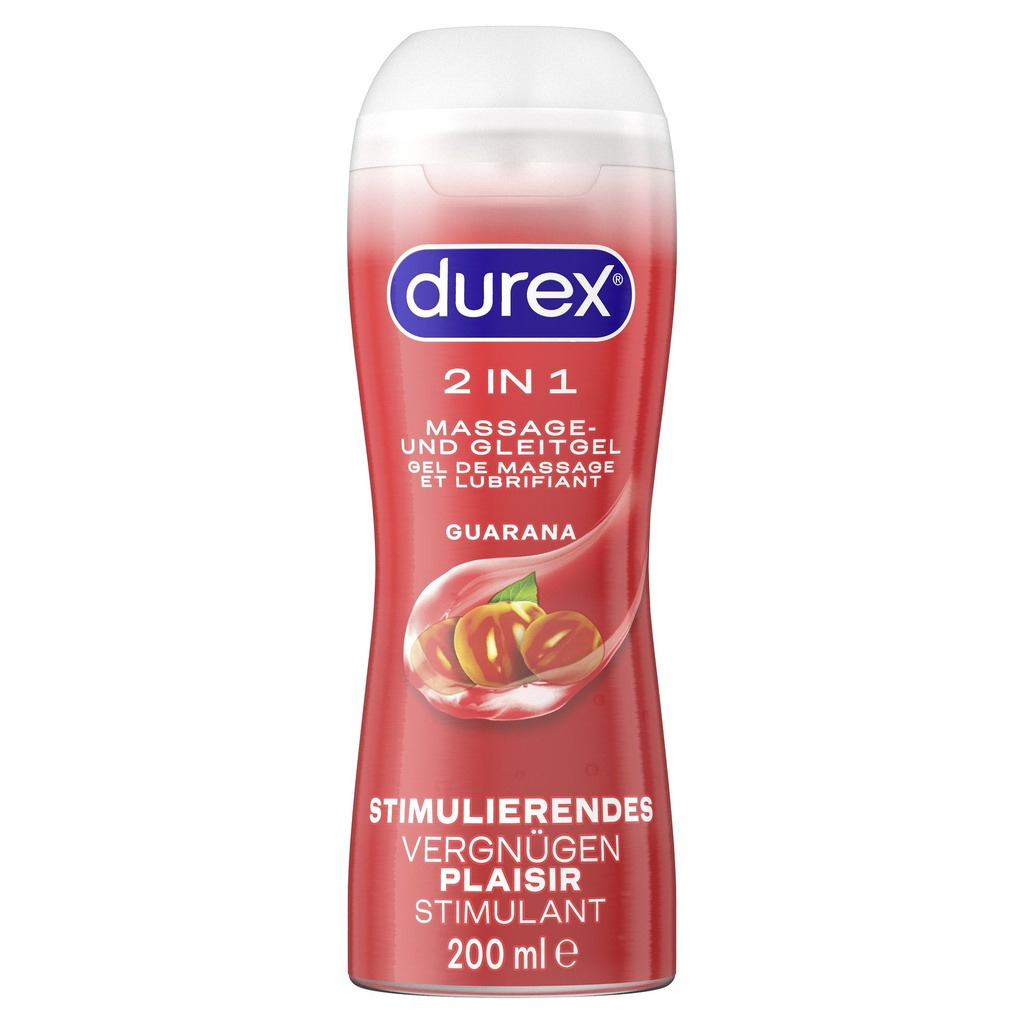[06146100000] Durex Passion & Love Lubricants & Pleasure Gels Guarana 2-in-1 Massage + Lubricant Gel 200 ML