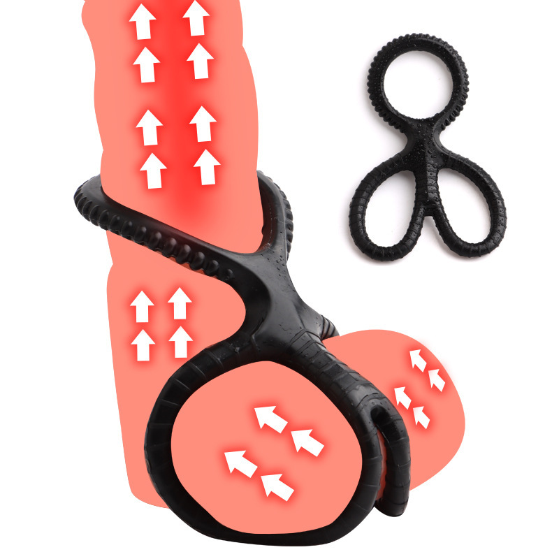 [LT-0203149] Anillo para el pene de tres agujeros