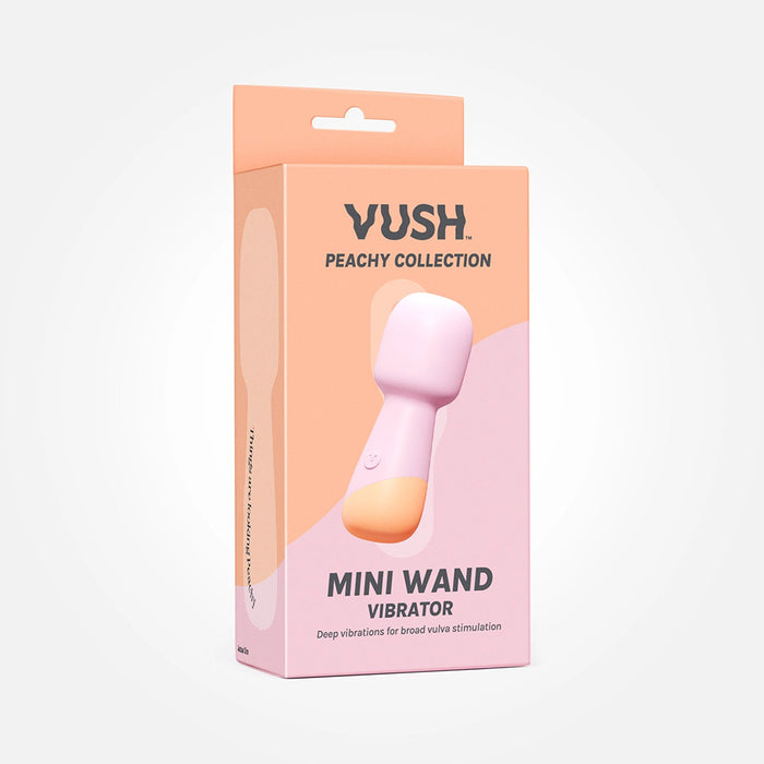 VUSH Peachy Rechargeable Silicone Mini Wand Massager
