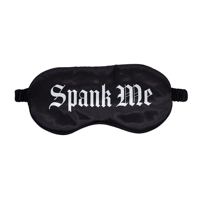 [96589] Ouch! Spank Me Printed Mask Satin Black
