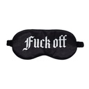 Ouch! Fuck Off Printed Mask Satin Black